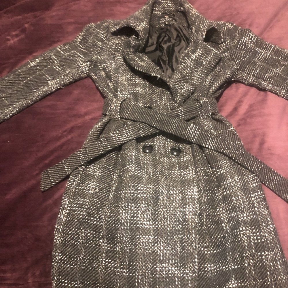 Plaid womens dress coat, M